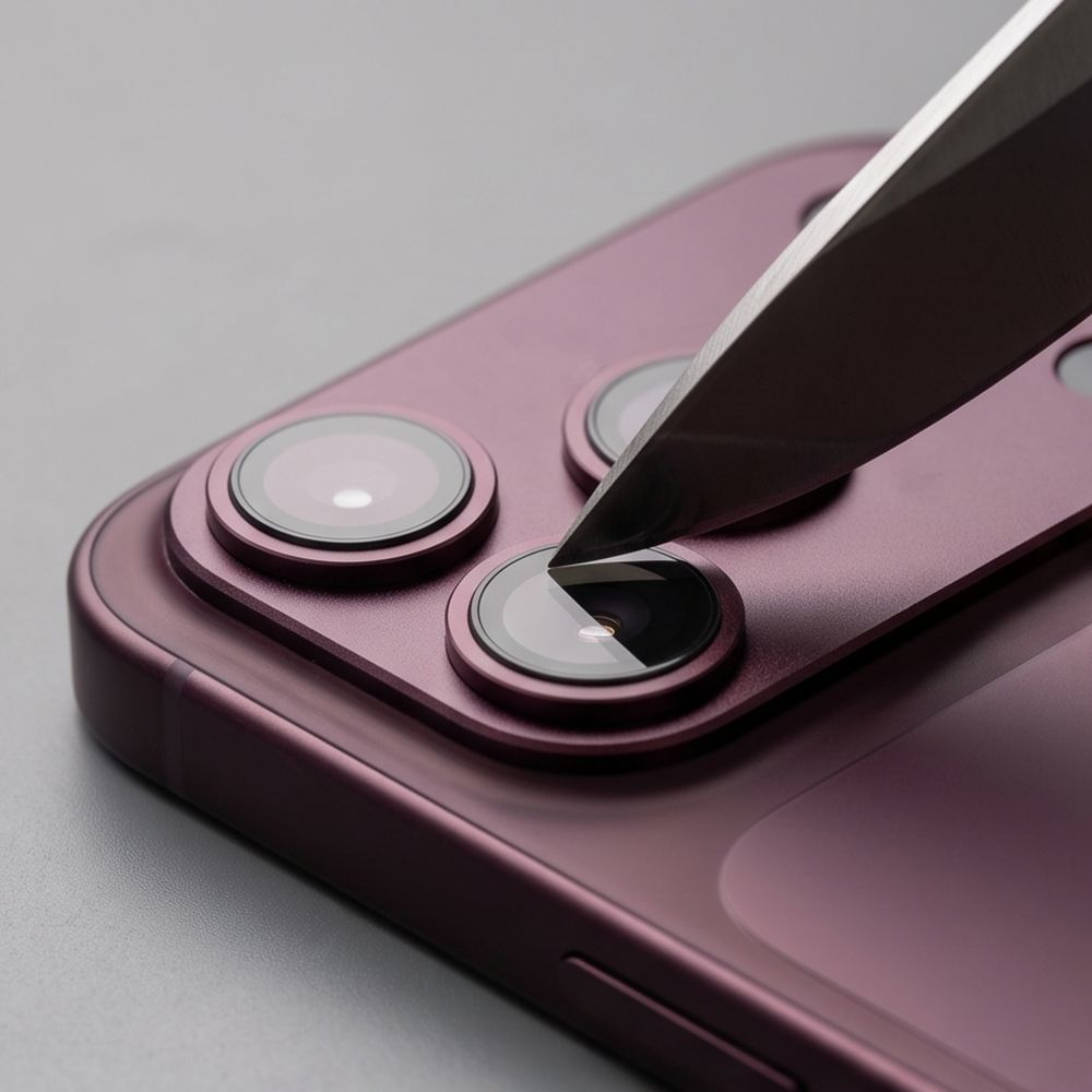Película protetora para Câmara Traseira Tech-Protect CamFull Fit+ para Apple iPhone 18 Pro Max, Vidro Temperado, Vinho