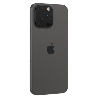 Película protetora da câmara traseira Spigen Optik para Apple iPhone 15 Pro Max / 15 Pro, proteção de vidro, cola total, conjunto de 2 peças, preto AGL05273 