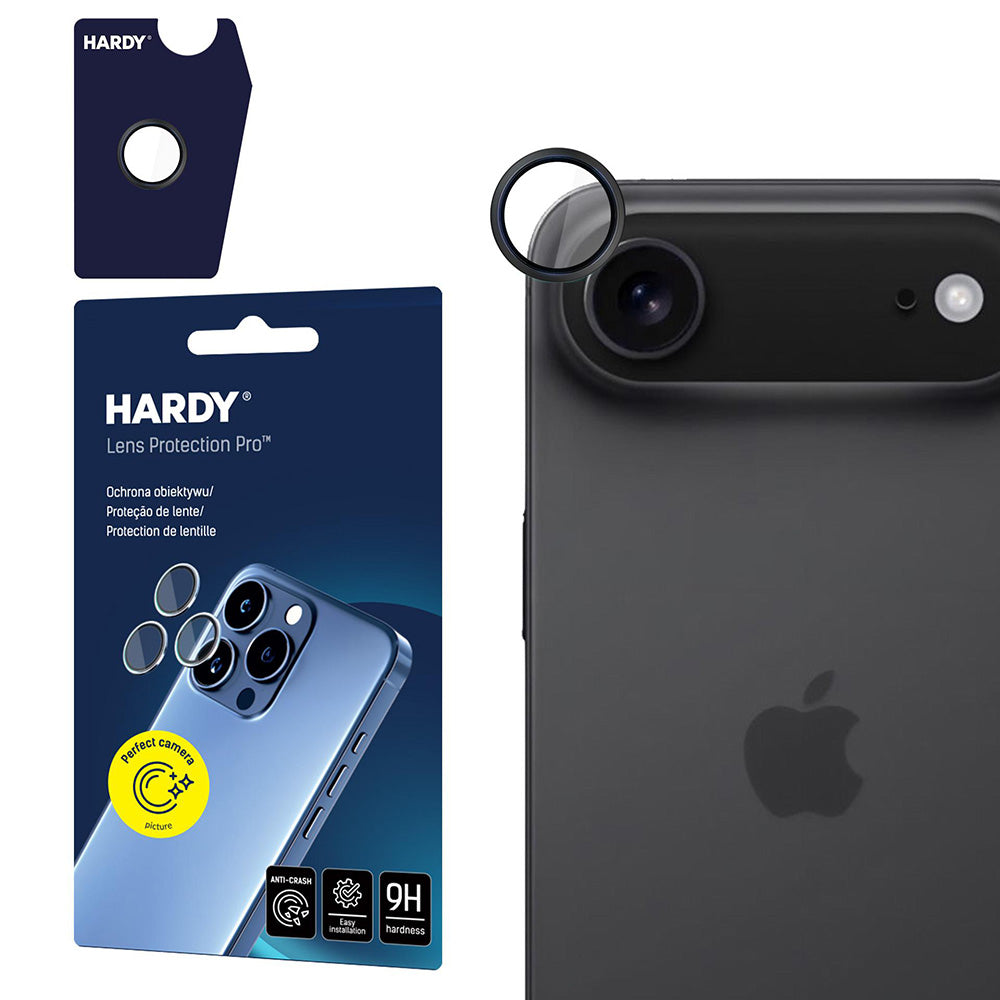 Película Protetora Traseira 3MK Hardy Protection Pro para Apple iPhone 17 Air, Vidro Temperado, Preta