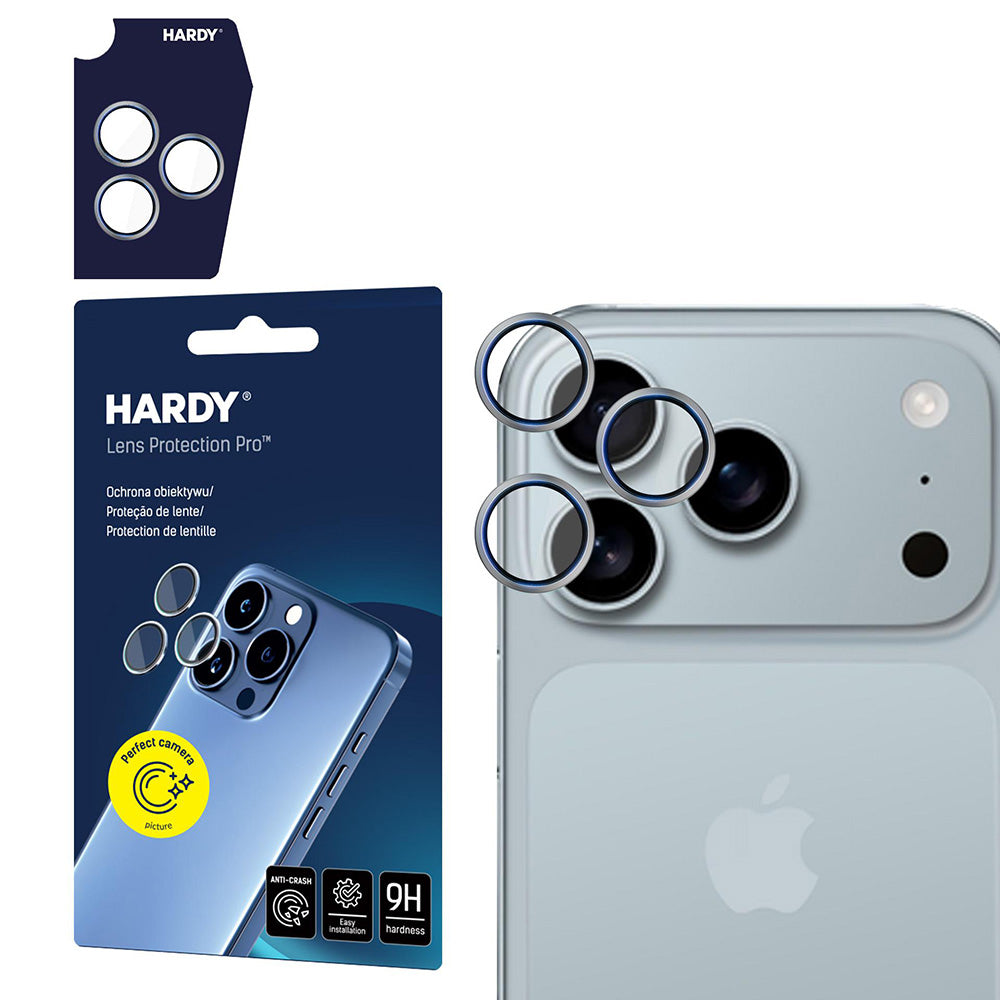 Película Protetora Traseira 3MK Hardy Protection Pro para Apple iPhone 17 Pro Max / 17 Pro, Vidro Temperado, Bege