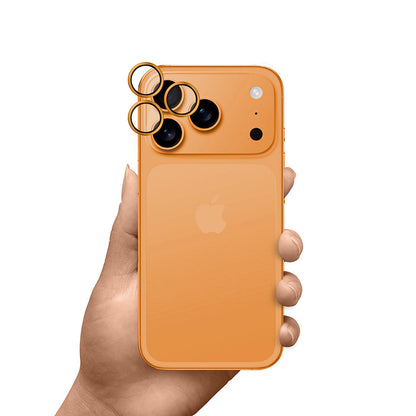 Película Protetora de Câmera Traseira 3MK Hardy Protection Pro para Apple iPhone 17 Pro Max / 17 Pro, Vidro Temperado, Laranja
