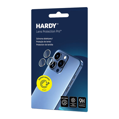 Película Protetora de Câmera Traseira 3MK Hardy Protection Pro para Apple iPhone 17 Pro Max / 17 Pro, Vidro Temperado, Laranja