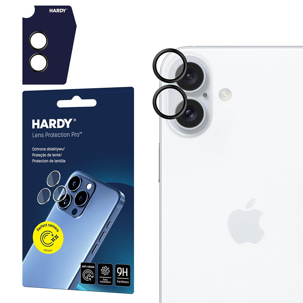 Película Protetora Traseira 3MK Hardy Protection Pro para Apple iPhone 17, Vidro Temperado, Preta