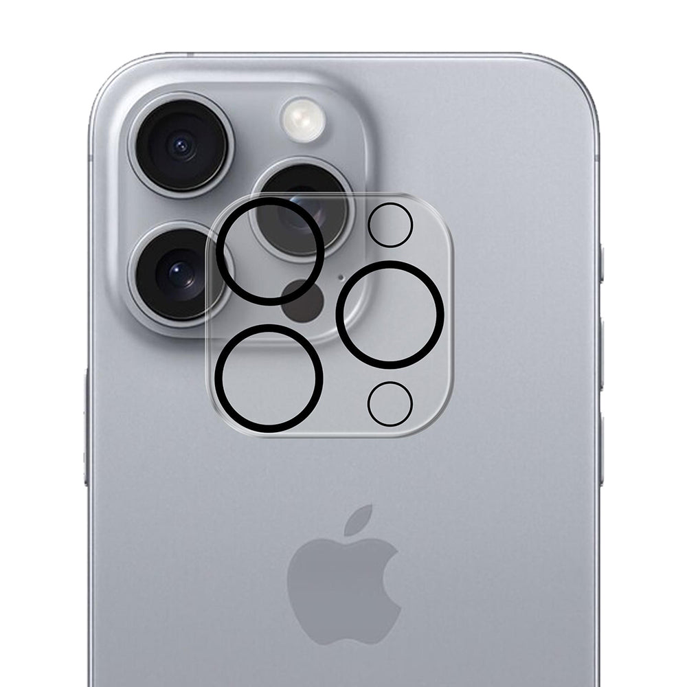 Película Protetora de Câmera Traseira 3MK Pro Full Cover para Apple iPhone 17 Pro Max, Vidro Temperado, Preta