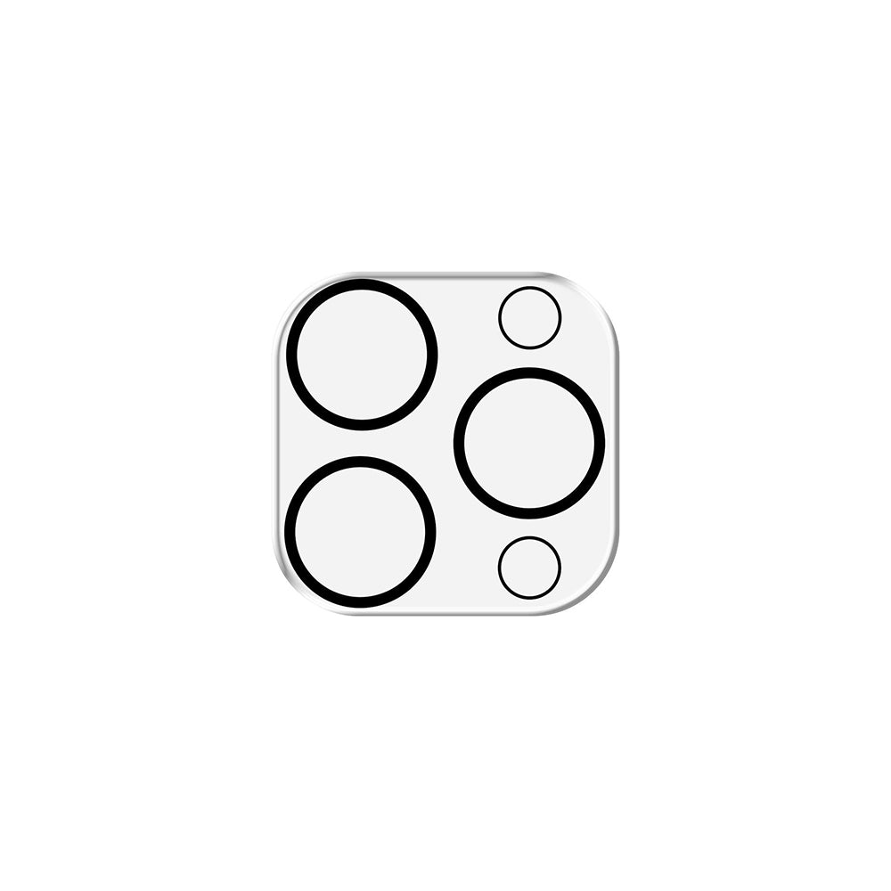 Película Protetora de Câmera Traseira 3MK Pro Full Cover para Apple iPhone 17, Vidro Temperado, Preta