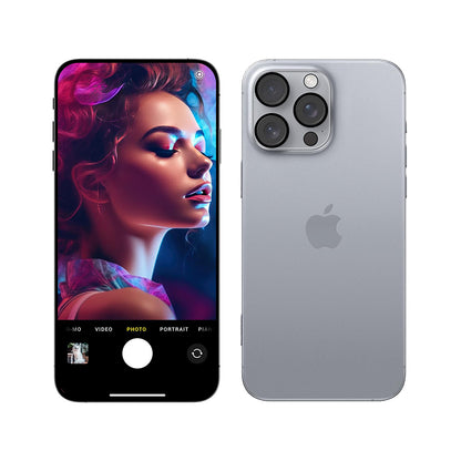 Película Protetora de Câmera Traseira 3MK Pro Full Cover para Apple iPhone 17, Vidro Temperado, Preta