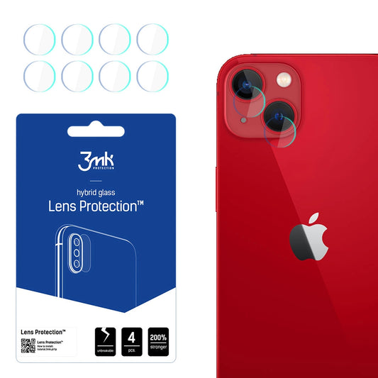 Película protetora para Câmara Traseira 3MK Protection para Apple iPhone 13, Vidro Flexível, Conjunto de 4 peças, Transparente