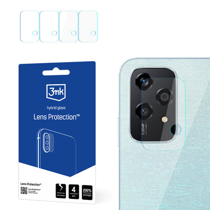 Película protetora para Câmara Traseira 3MK Protection para Honor 200 Lite, Vidro Flexível, Conjunto de 4 peças, Transparente