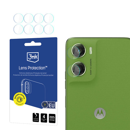 Película Protetora de Câmera Traseira 3MK Protection para Motorola Moto G06, Vidro Temperado, Conjunto de 4 peças, Transparente