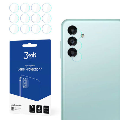 Película protetora para Câmara Traseira 3MK Protection para Samsung Galaxy A13 5G A136, Vidro Flexível, Conjunto de 4 peças, Transparente