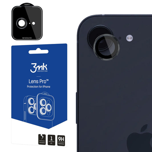 Película protetora para Câmara Traseira 3MK Protection Pro para Apple iPhone 17e / 16e, Vidro Temperado, Transparente