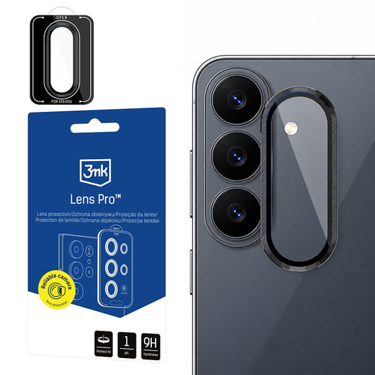 Película protetora para Câmara Traseira 3MK Protection Pro para Samsung Galaxy S26 FE S741, Vidro Temperado, Preto
