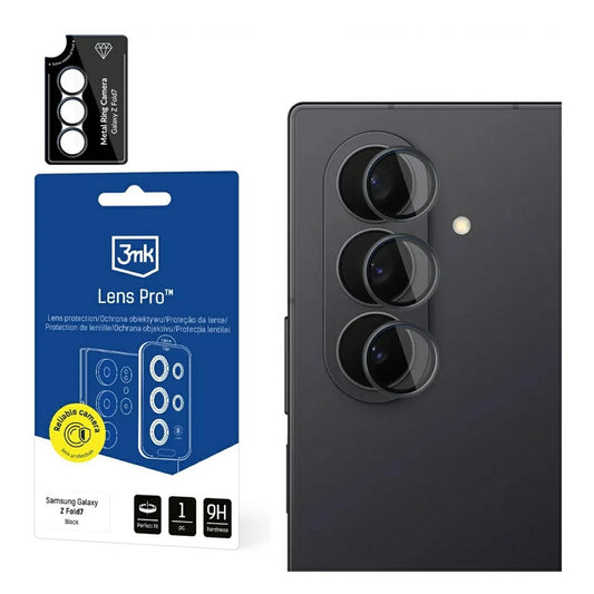 Película protetora para Câmara Traseira 3MK Protection Pro para Samsung Galaxy Z Fold7 F966, Vidro Temperado, Transparente