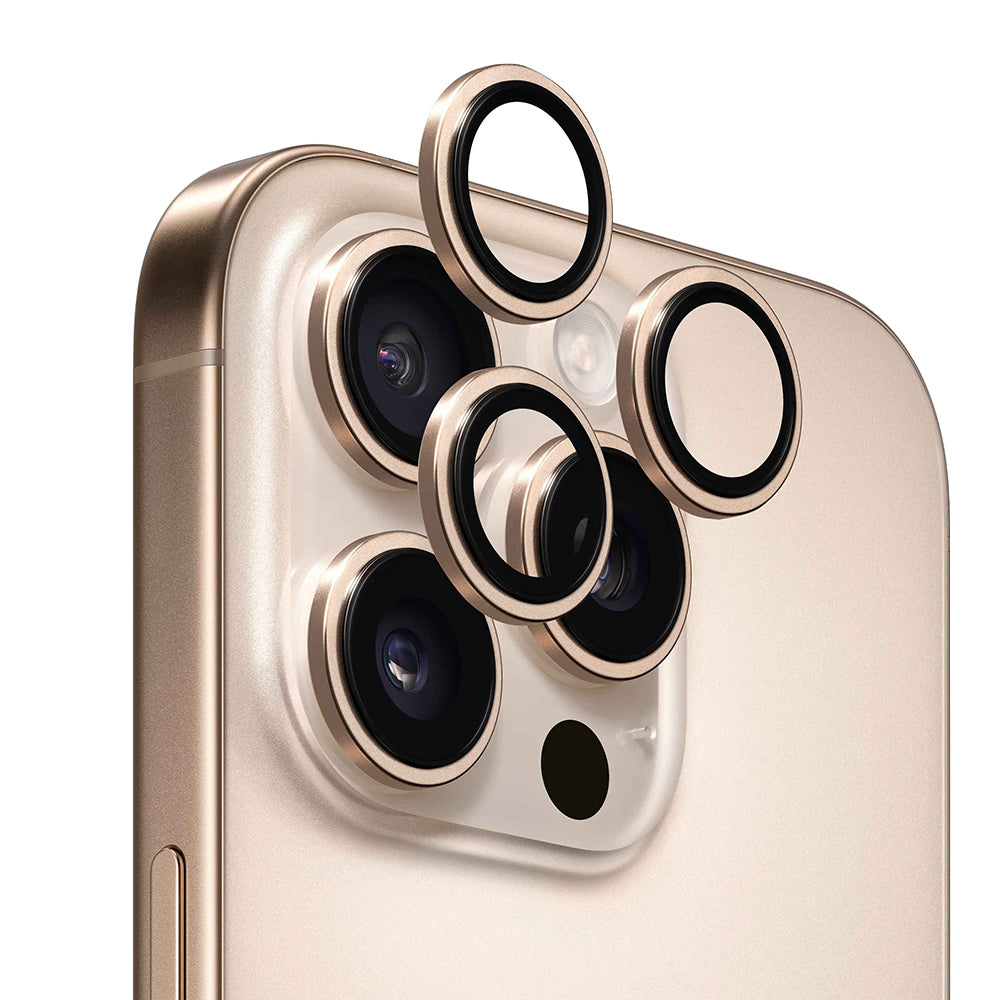 Película protetora para Câmara Traseira Anank AR para Apple iPhone 16 Pro Max / 16 Pro, Vidro Temperado, Dourada