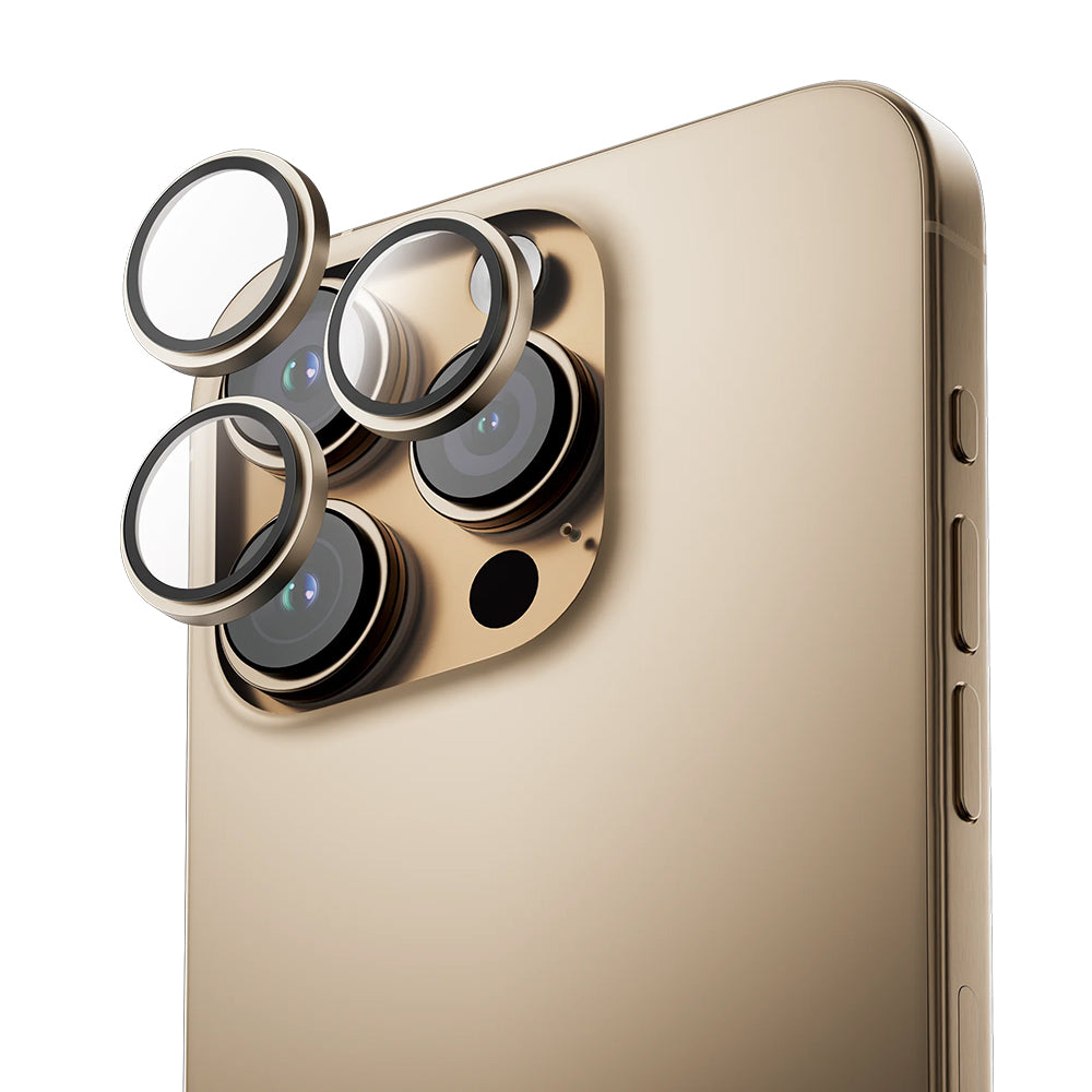 Película protetora para Câmara Traseira Anank AR para Apple iPhone 16 Pro Max / 16 Pro, Vidro Temperado, Dourada