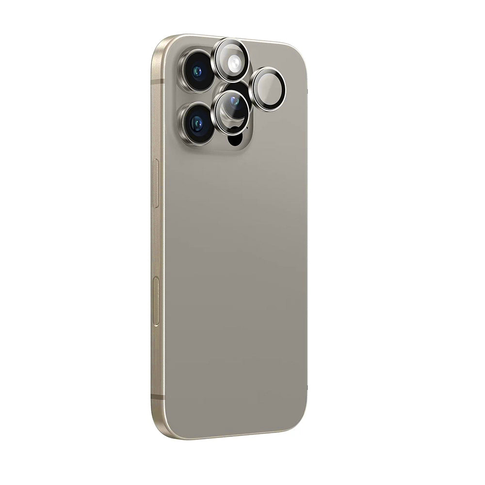 Película protetora para Câmara Traseira Anank AR para Apple iPhone 16 Pro Max / 16 Pro, Vidro Temperado, Cinzento Metálico