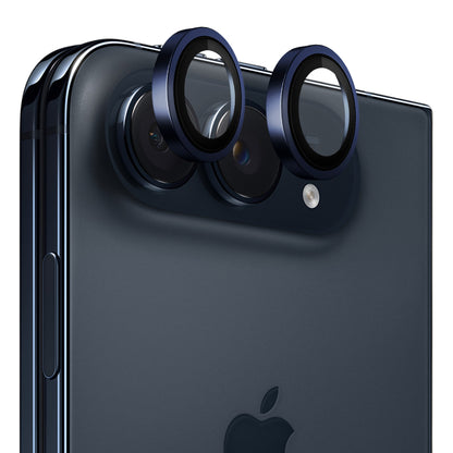 Blueo 99 Anti-Reflective HD Rear Camera Protector for Apple iPhone Duo, Tempered Glass, Blue