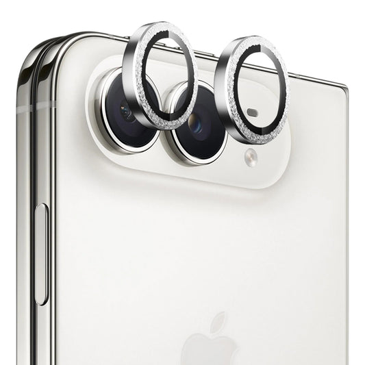 Película de proteção para a câmara traseira Blueo Diamond para Apple iPhone Duo, vidro temperado, prateada