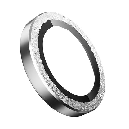 Película de Proteção para Câmera Traseira Blueo Glitter Diamond Metal Frame para Apple iPhone 17, Vidro Temperado, Prateada