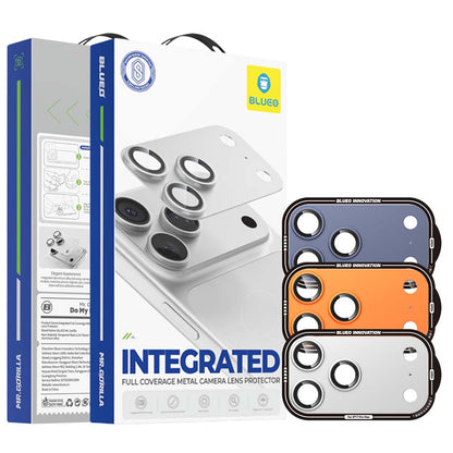Película de proteção para a câmara traseira Blueo Integrated Metal para Apple iPhone 17 Pro Max, vidro temperado, azul-escuro