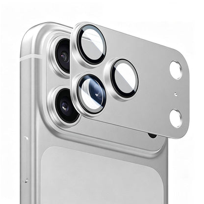 Película de proteção para a câmara traseira Blueo Integrated Metal para Apple iPhone 18 Pro Max, vidro temperado, prateada