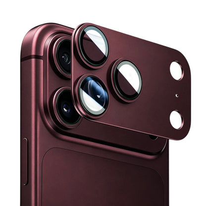 Película de proteção para a câmara traseira Blueo Integrated Metal para Apple iPhone 18 Pro Max, vidro temperado, cor de vinho
