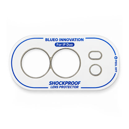 Blueo Invisible Rear Camera Protector for Apple iPhone Duo, Plastic