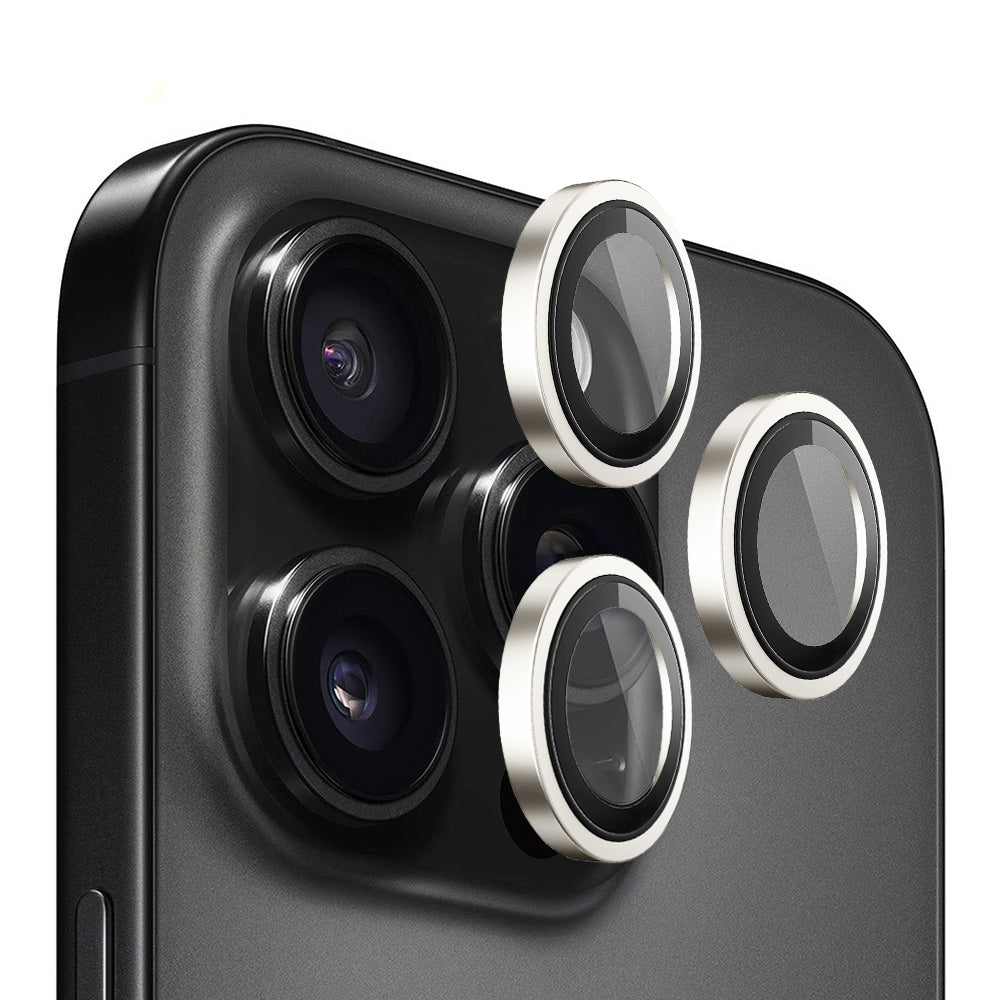 Película protetora para Câmara Traseira Blueo Metal Frame para Apple iPhone 14 Pro Max / 14 Pro, Vidro Temperado, Dourada