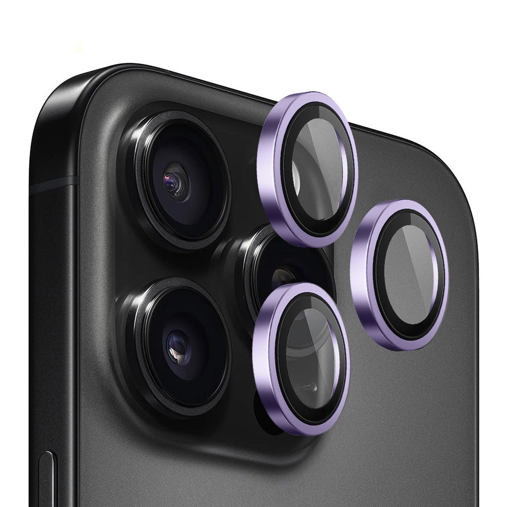 Película protetora para Câmara Traseira Blueo Metal Frame para Apple iPhone 14 Pro Max / 14 Pro, Vidro Temperado, Roxo