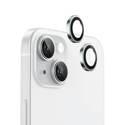 Película protetora para Câmara Traseira Blueo Metal Frame para Apple iPhone 15 Plus / 15, Vidro Temperado, Verde