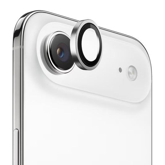Película Protetora de Câmera Traseira Blueo Metal Frame para Apple iPhone 17 Air, Vidro Temperado, Prateada