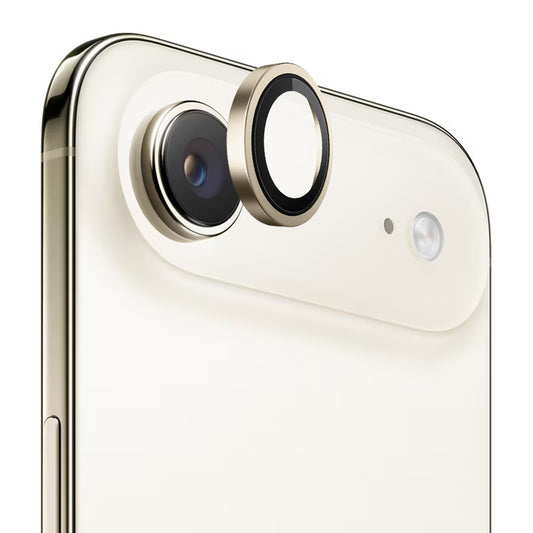 Película Protetora de Câmera Traseira Blueo Metal Frame para Apple iPhone 17 Air, Vidro Temperado, Dourada