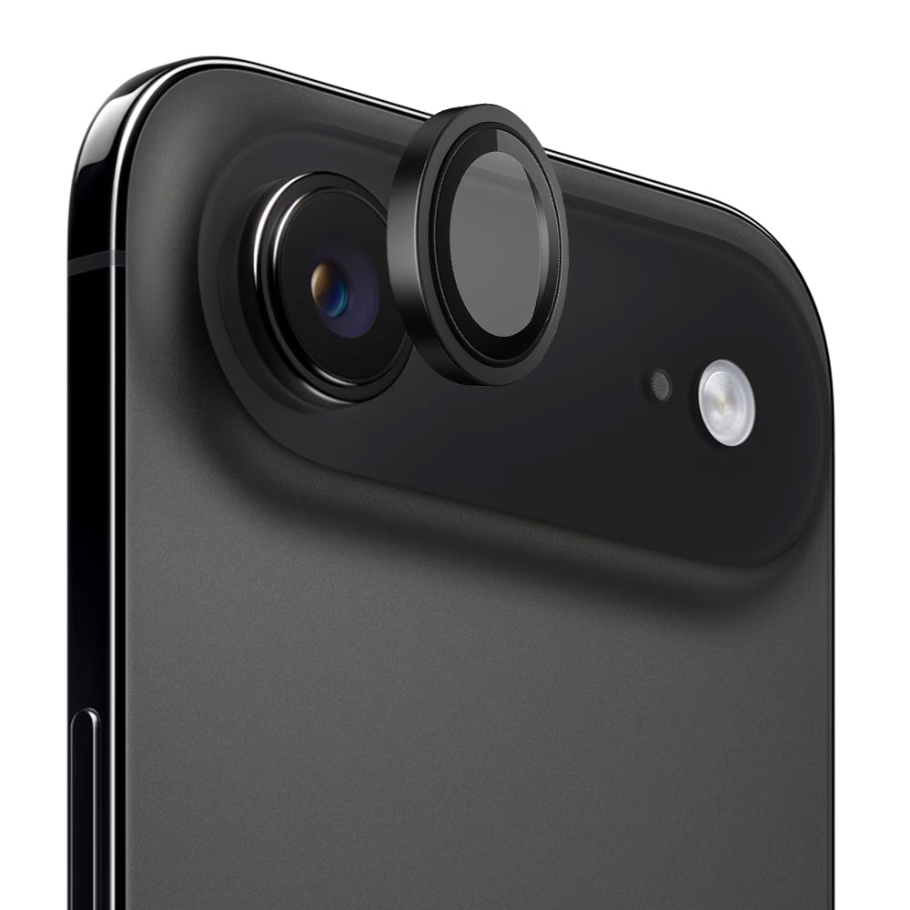 Película Protetora de Câmera Traseira Blueo Metal Frame para Apple iPhone 17 Air, Vidro Temperado, Preta