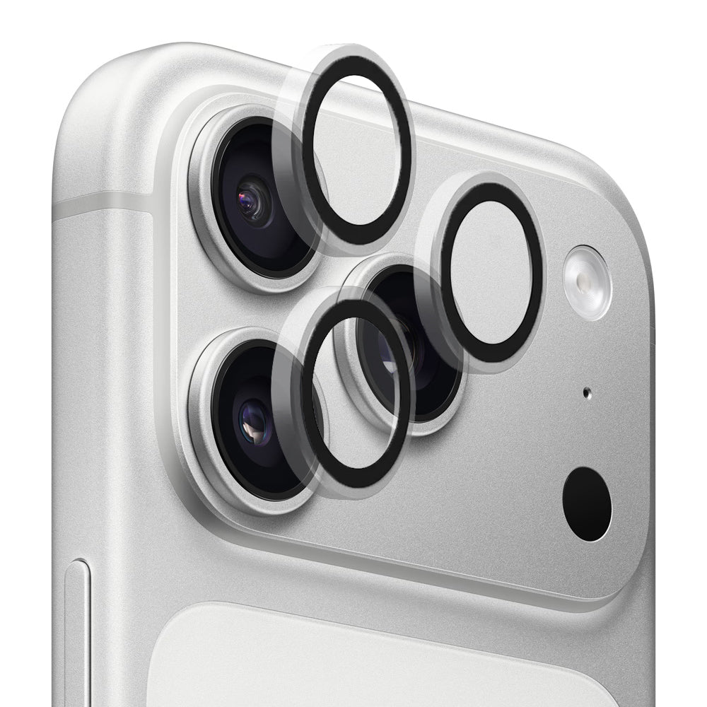 Película Protetora de Câmera Traseira Blueo Metal Frame para Apple iPhone 17 Pro Max / 17 Pro, Vidro Temperado, Transparente