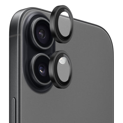 Película Protetora de Câmera Traseira Blueo Metal Frame para Apple iPhone 17, Vidro Temperado, Preta