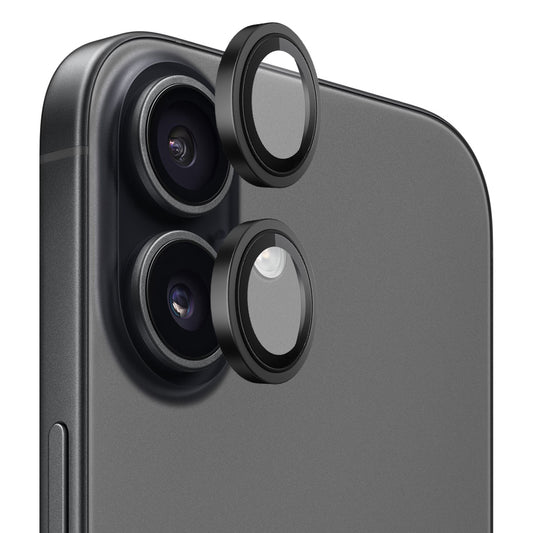 Película Protetora de Câmera Traseira Blueo Metal Frame para Apple iPhone 17, Vidro Temperado, Preta