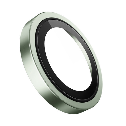 Película Protetora de Câmera Traseira Blueo Metal Frame para Apple iPhone 17, Vidro Temperado, Verde