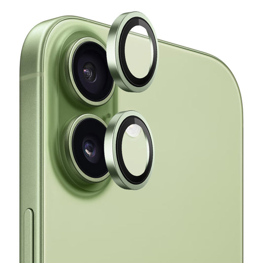 Película Protetora de Câmera Traseira Blueo Metal Frame para Apple iPhone 17, Vidro Temperado, Verde