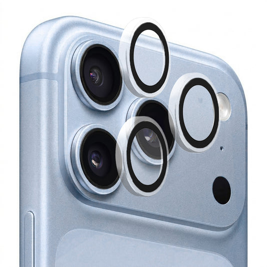 Película de proteção para a câmara traseira Blueo Metal Frame para Apple iPhone 18 Pro / 18 Pro Max, vidro temperado, transparente