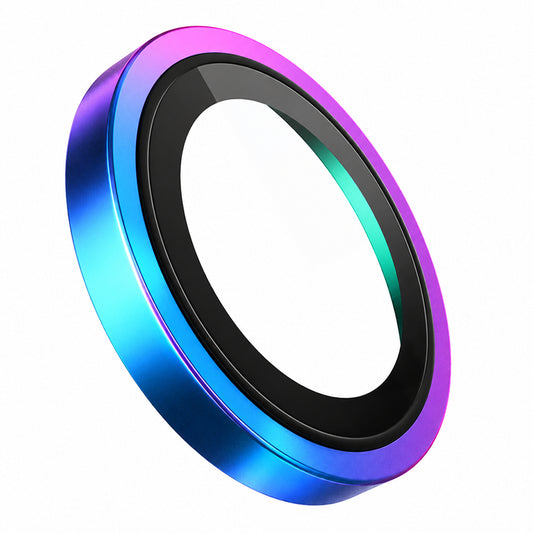 Película de proteção para a câmara traseira Blueo Metal Frame para Apple iPhone Duo, vidro temperado, multicolorida