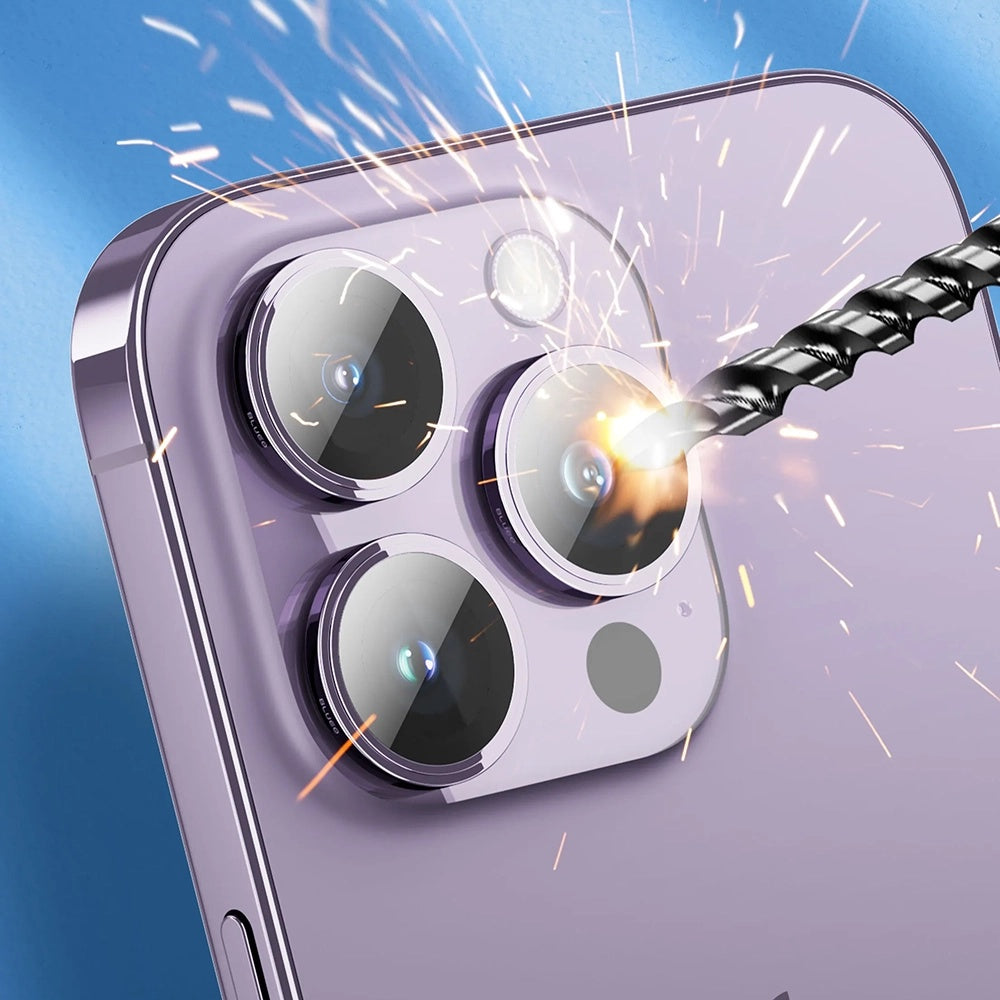 Película protetora para Câmara Traseira Blueo Sapphire Crystal para Apple iPhone 14 Pro Max / 14 Pro, Vidro Temperado, Roxo