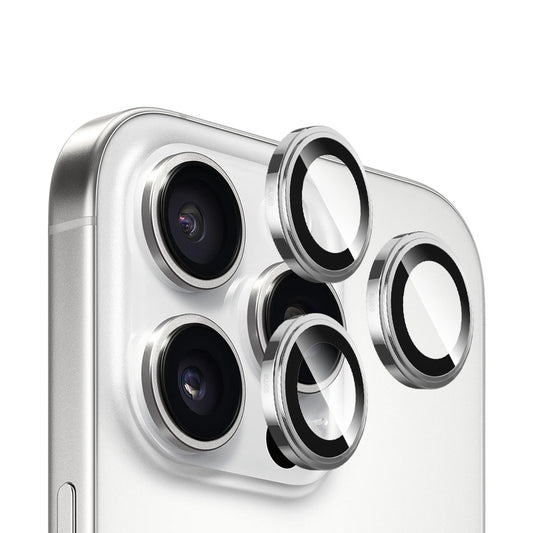 Película protetora para Câmara Traseira Blueo Sapphire Crystal para Apple iPhone 16 Pro Max / 16 Pro, Vidro Temperado, Prateado