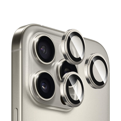 Película protetora para Câmara Traseira Blueo Sapphire Crystal para Apple iPhone 16 Pro Max / 16 Pro, Vidro Temperado, Cinzento Metálico