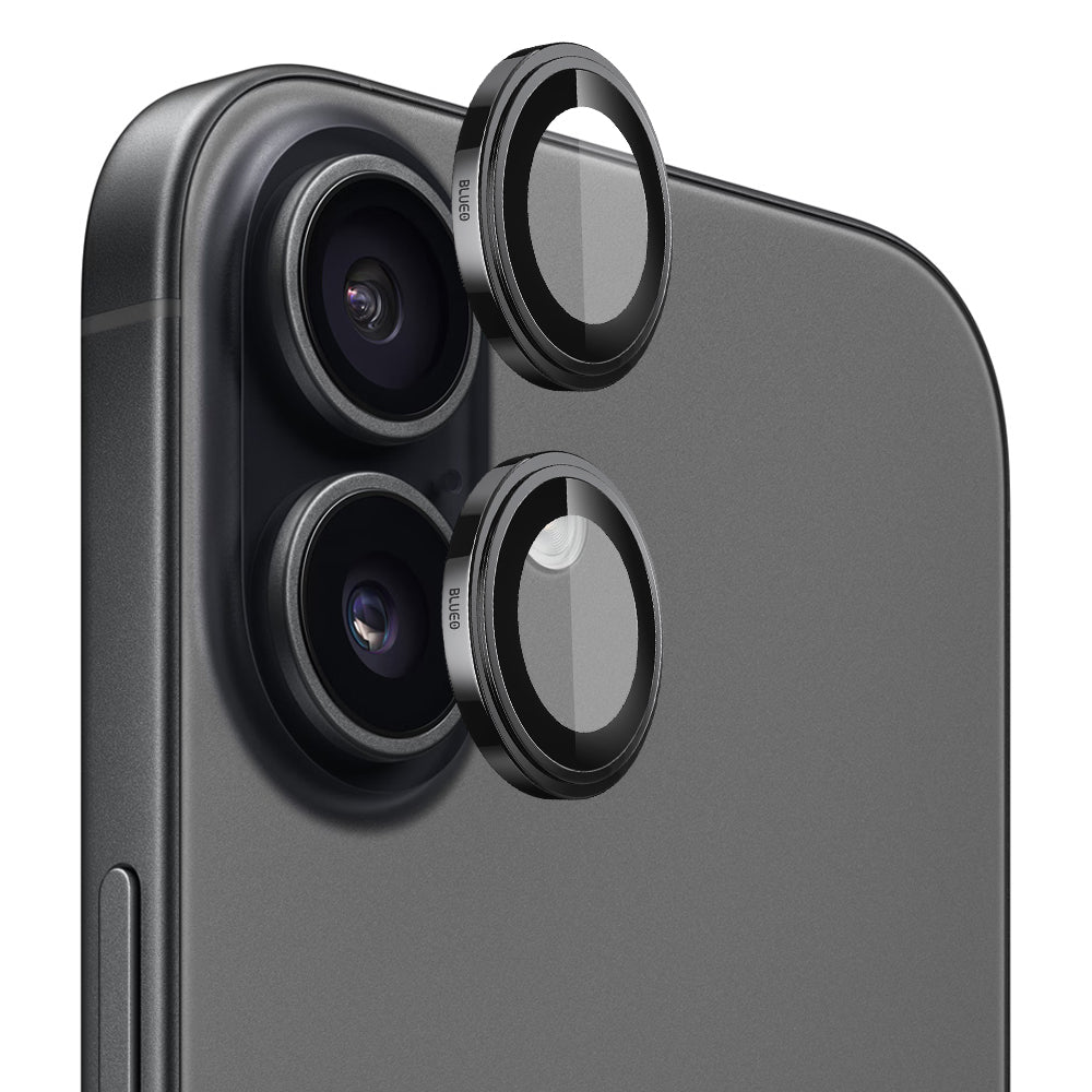 Película Protetora de Câmera Traseira Blueo Sapphire Crystal para Apple iPhone 17, Vidro Temperado, Preta