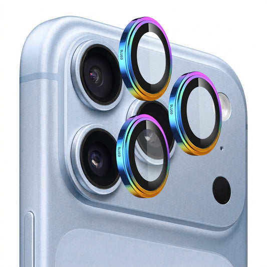 Película de proteção para a câmara traseira Blueo Sapphire Crystal para Apple iPhone 18 Pro / 18 Pro Max, vidro temperado, multicolorida