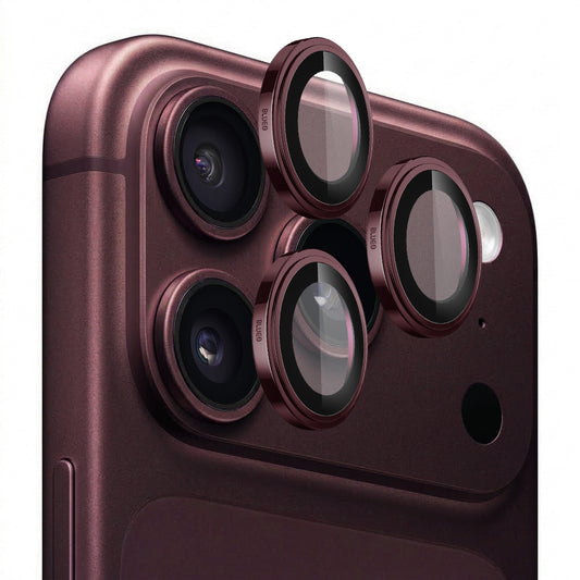 Película de proteção para a câmara traseira Blueo Sapphire Crystal para Apple iPhone 18 Pro / 18 Pro Max, vidro temperado, cor de vinho
