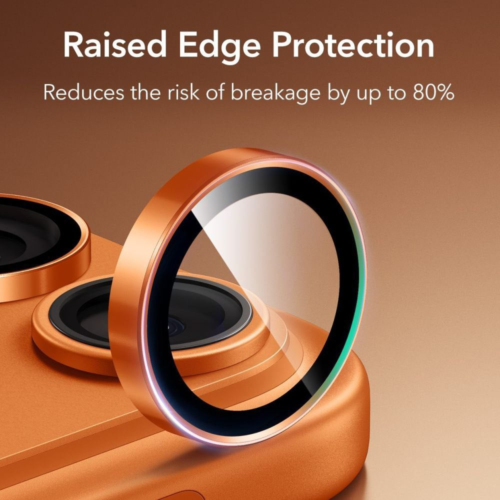 Película Protetora de Câmera Traseira ESR Armorite para Apple iPhone 14 Pro, Vidro Temperado, Laranja