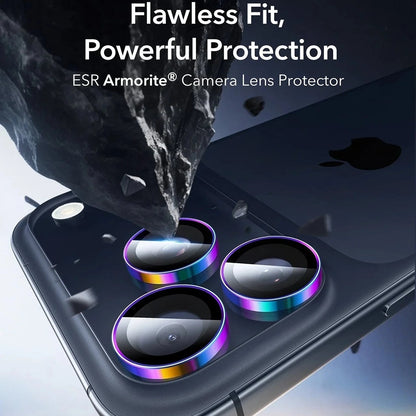 Película Protetora de Câmera Traseira ESR Armorite para Apple iPhone 17 Pro Max / 17 Pro / 16 Pro Max / 16 Pro, Vidro Temperado, Multicolor