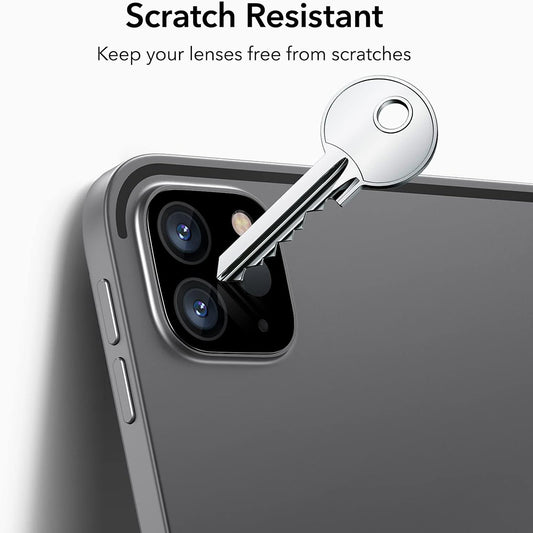 Película Protetora de Câmera Traseira ESR para Apple iPad Pro 13 (2024) / Pro 11 (2022) / Pro 12.9 (2022), Vidro Temperado, Conjunto de 2 peças, Preta.