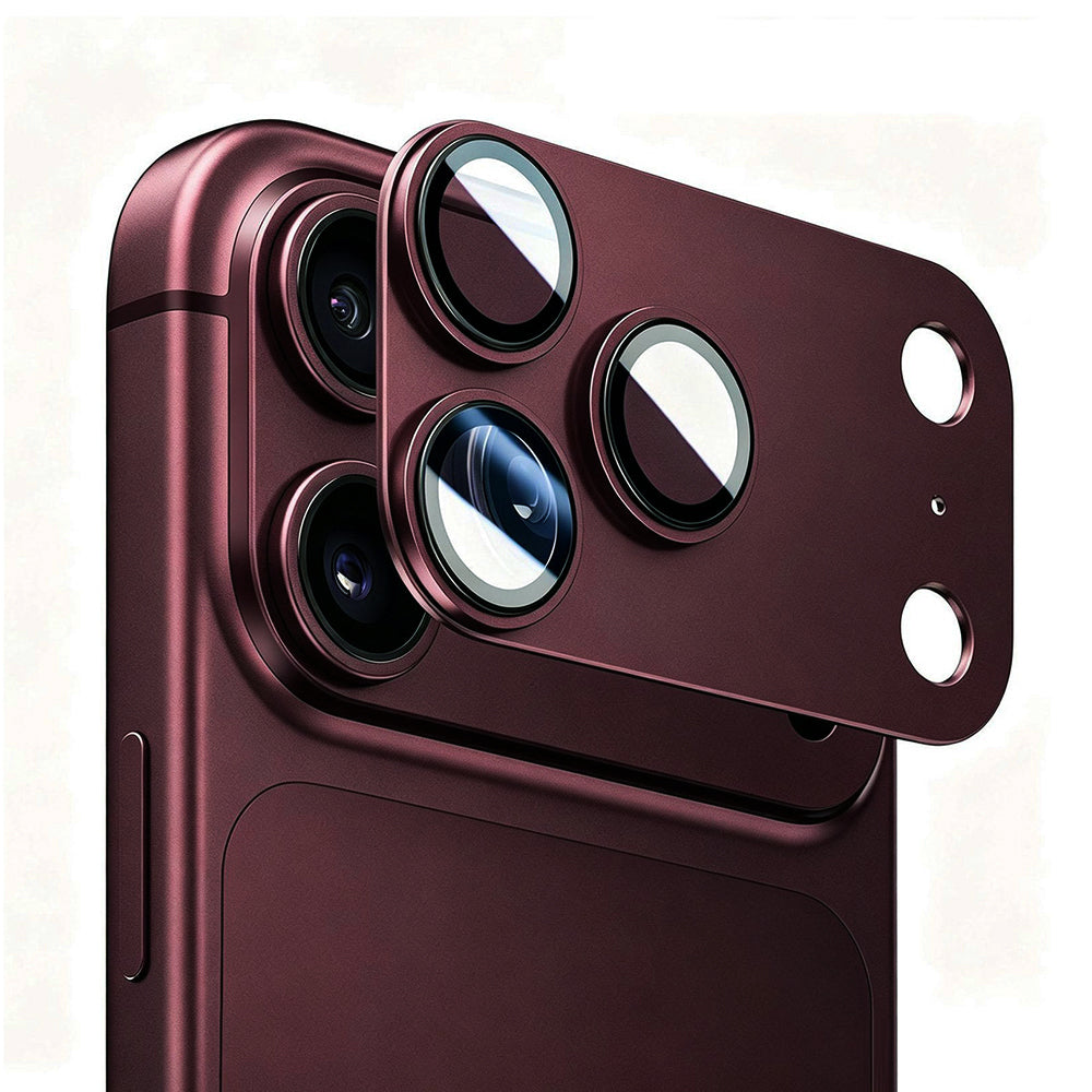 Película protetora para Câmara Traseira Lito Crown Halo AR + AF para Apple iPhone 18 Pro Max, Vidro Temperado, Vinho